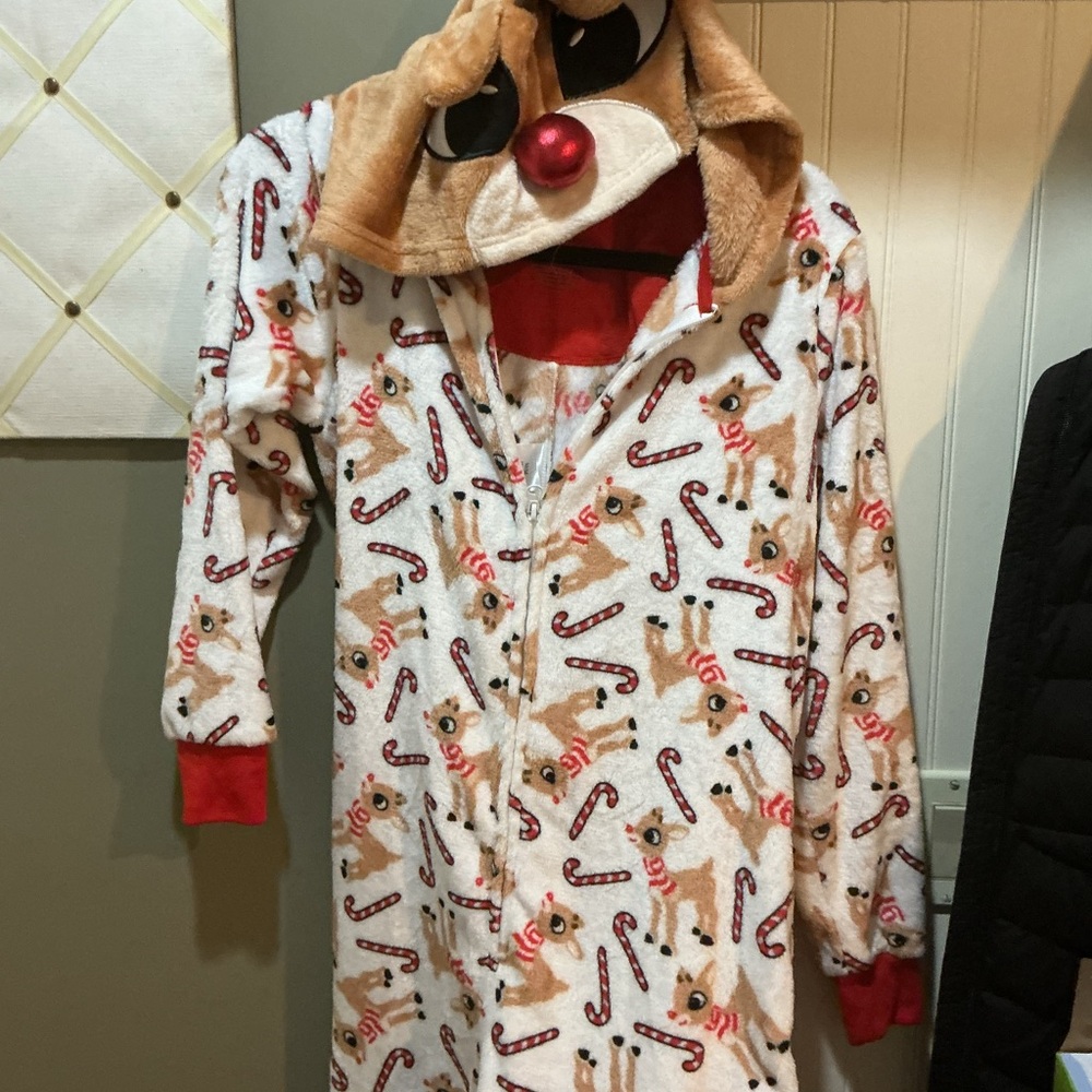 Christmas pajamas Reindeer and candy cane pajamas